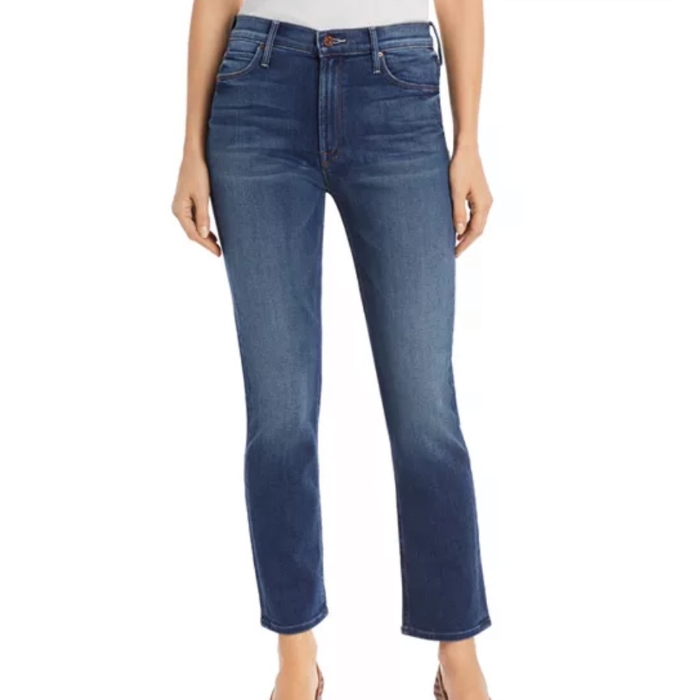 MOTHER The Dazzler Ankle Straight-Leg Jeans in Sweet and Sassy